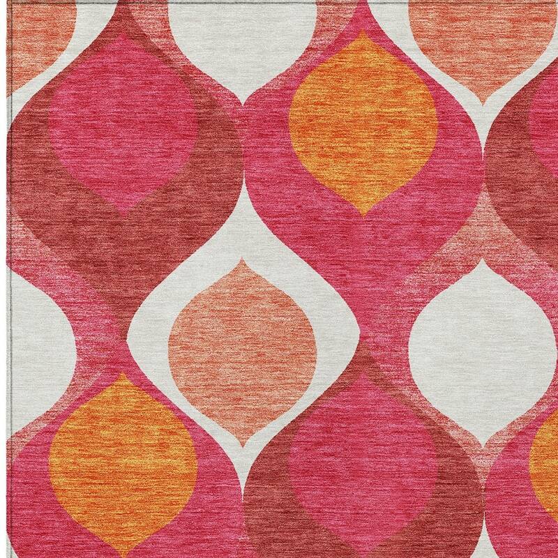 HomeRoots Ogee Transitional Rectangle Outdoor Rug