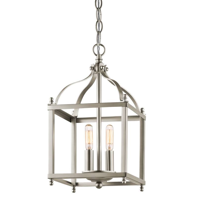 Kichler Larkin 2 Light 8" Wide Mini Pendant - Brushed Nickel