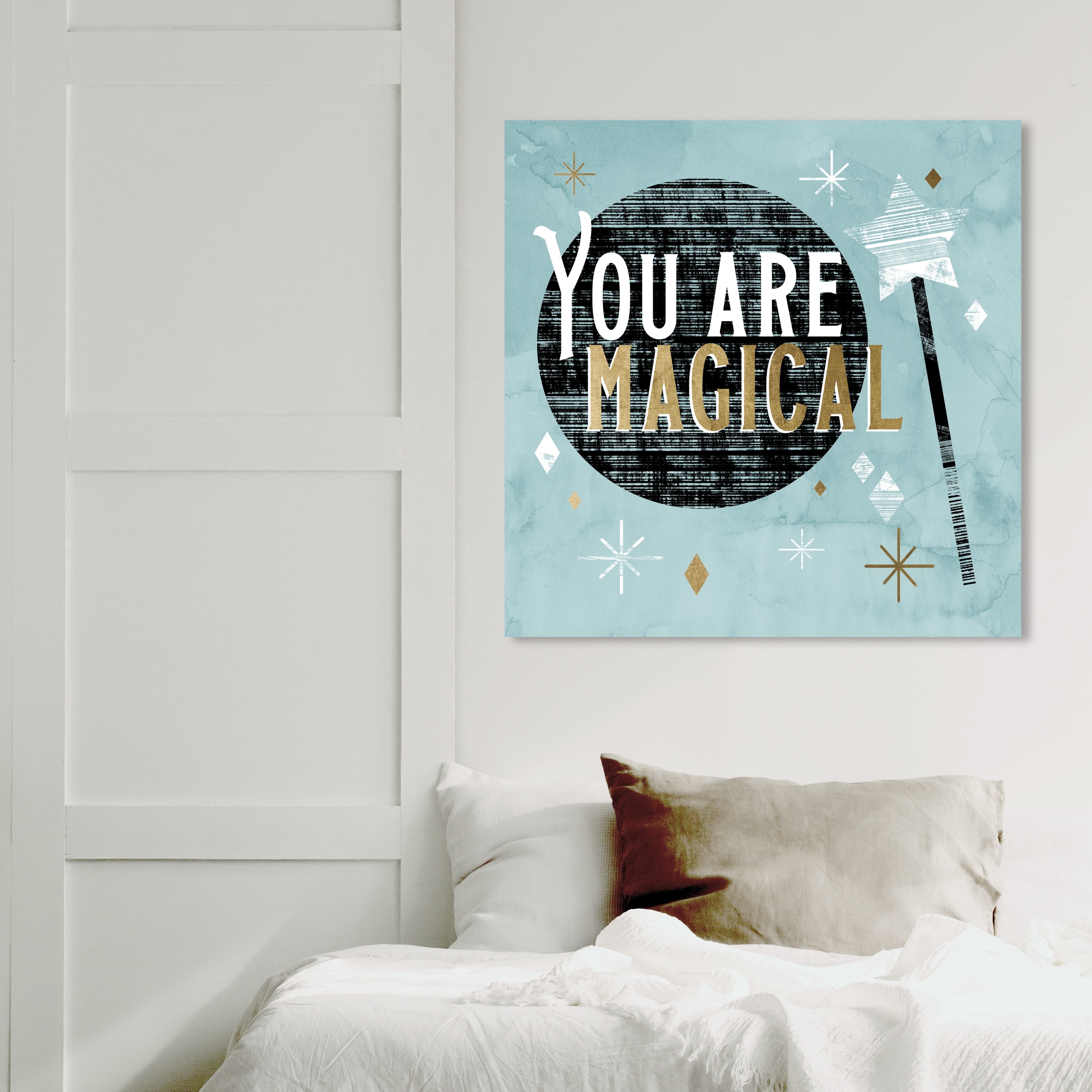 Wynwood Studio 'French Icon' Typography and Quotes Wall Art Canvas Print -  Gold, White, 12 x 12 
