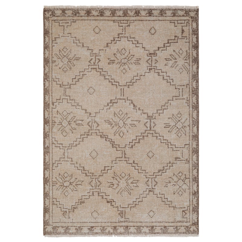 Terra by Obeetee Sienna Paul Neutral Rug - Lavender/Ivory - 7'9" x 9'9"