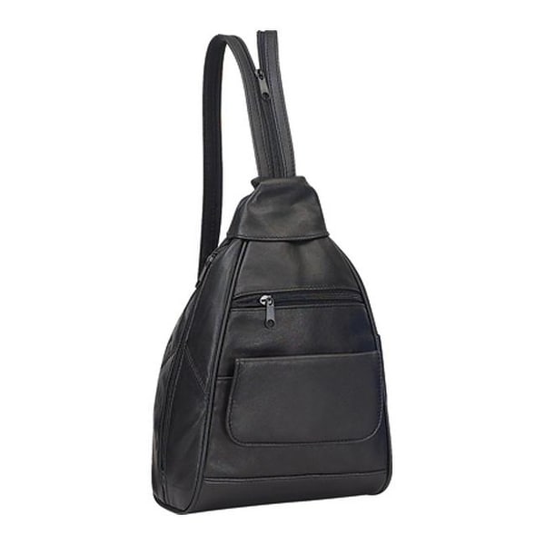Preferred Nation P3650 Leather Mini Backpack Black - US One Size (Size None). Opens flyout.