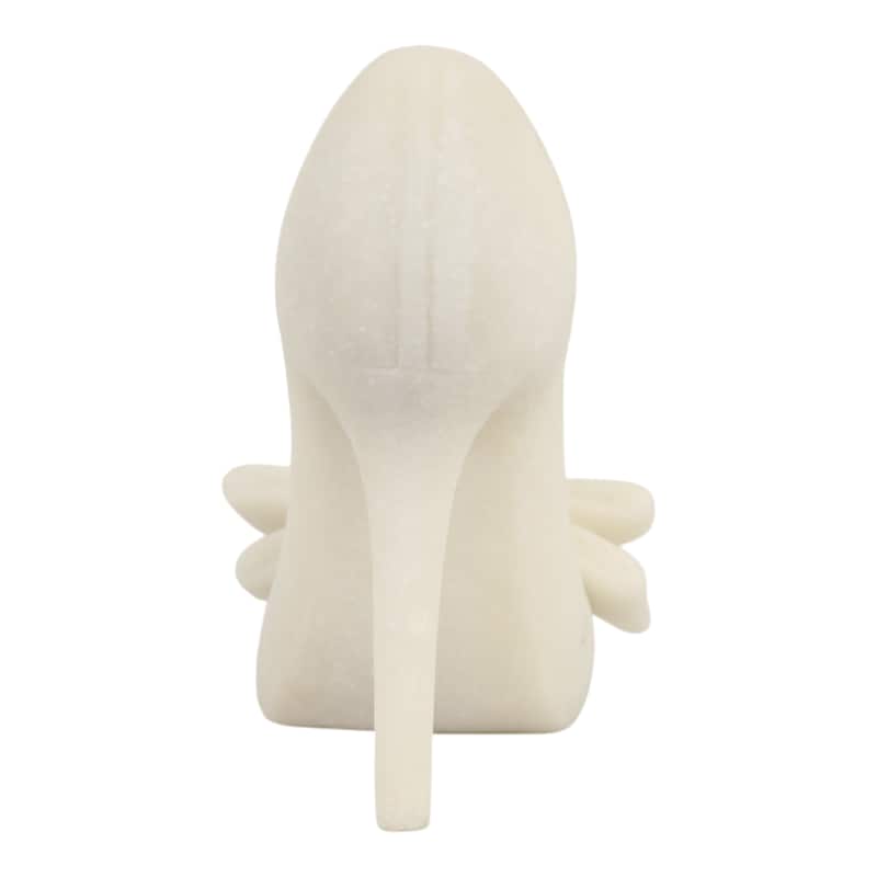 Modern Resin High Heel Sculpture - 9", White - 8.75"