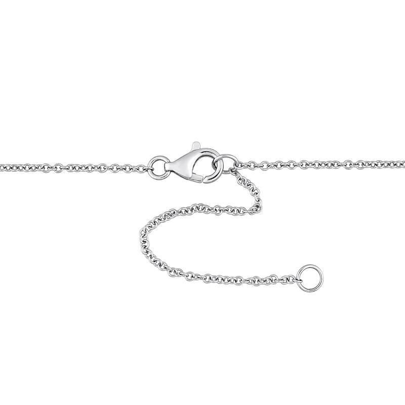 Miadora 1ct TW Diamond Station Necklace in Platinum