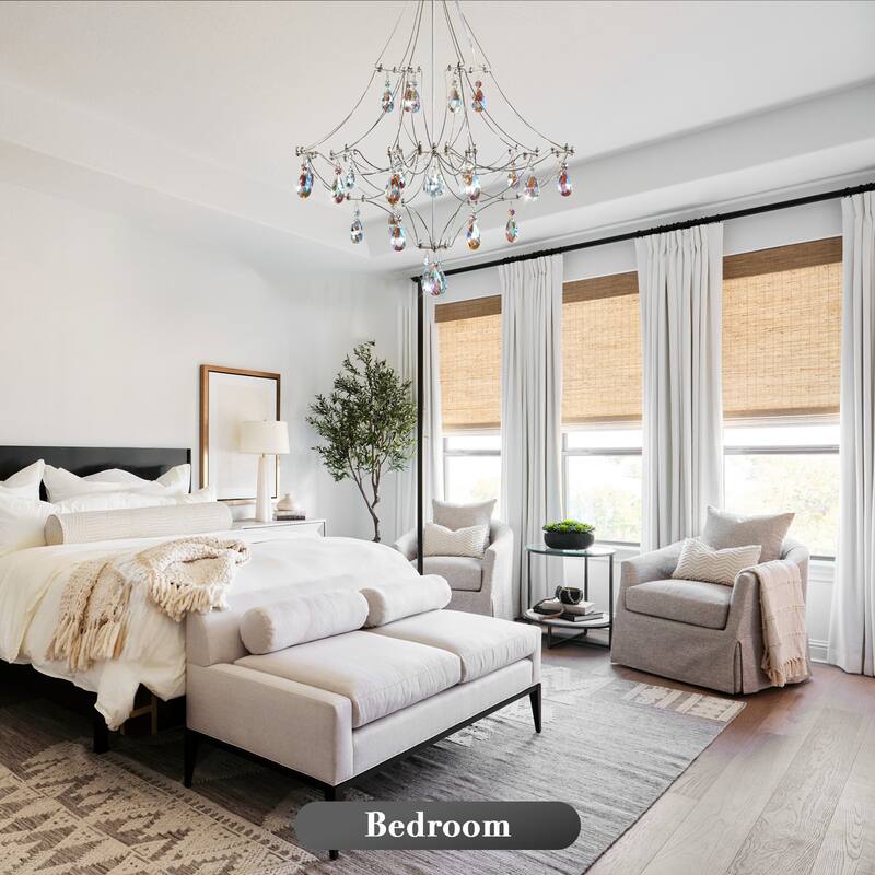 KAYLA Modern Crystal Chandelier - Luxury LED Pendant Ceiling Light