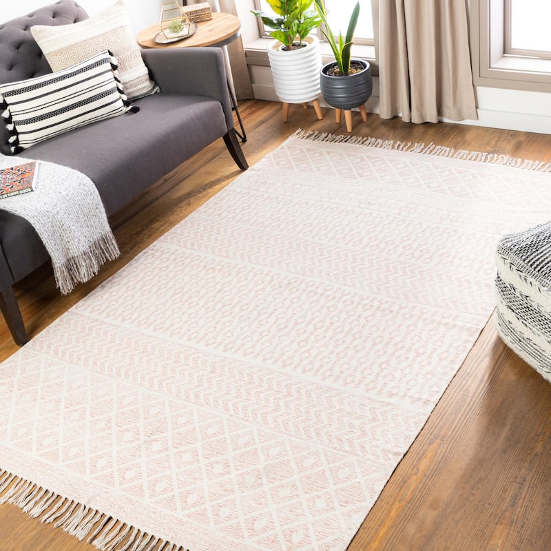 Livabliss July Casual Area Rug - 3' x 5' - Blush