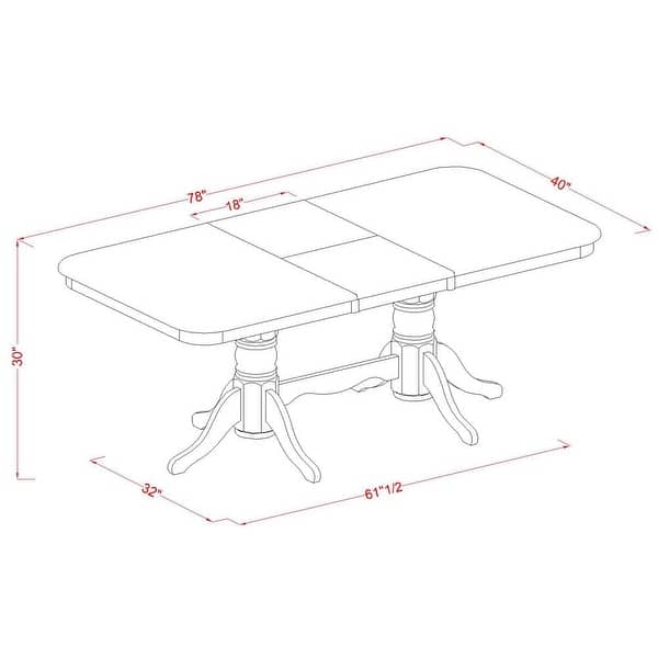 East West Furniture Kitchen Table a Rectangle Dining Table Top with