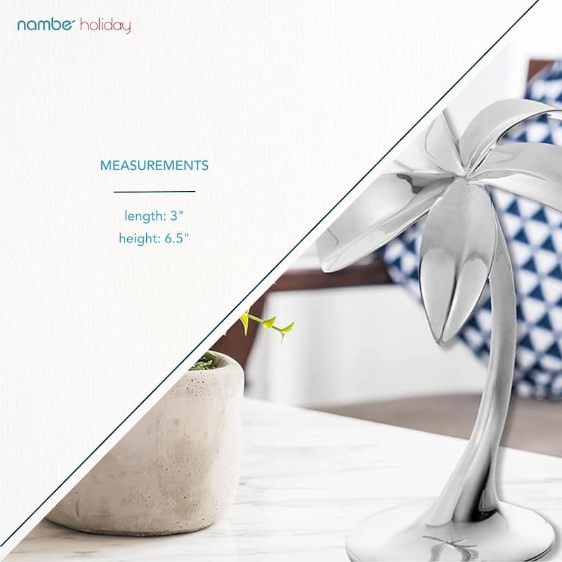 Nambe Miniature Nativity Palm Tree - 3"W x 6.5"H