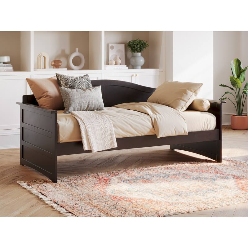 Bohemian Twin Daybed - Espresso Wood Frame - 78.75" L x 40" W x 34.63" H - Durable & Stylish