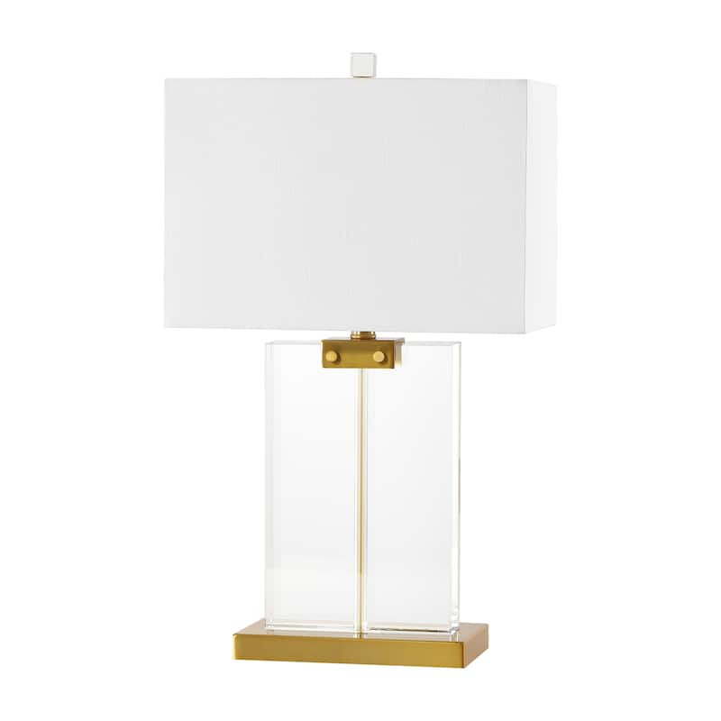 SAFAVIEH Couture Lighting Meeta 25.5-inch Crystal Table Lamp - 15 In W x 8 In D x 25.5 In H - 15Wx8Dx26H
