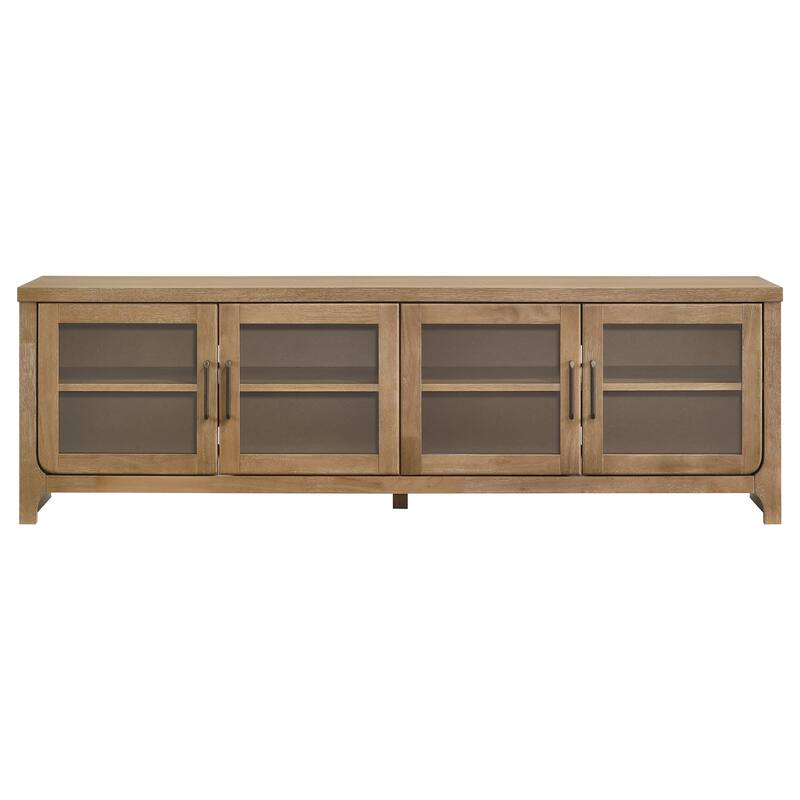 Brenham 79-inch 4-door TV Stand Media Console Washed Oak - 78.75" x 15.75" x 24.25"