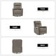 preview thumbnail 21 of 111, Fiacro 30.31" Genuine Leather Wingback Swivel Rocker Recliner with Nailhead Trim