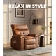 preview thumbnail 5 of 43, 37.4" Oversized Manual Recliner with Heat and Massage, 360 Swivel Rocking Chair 21.3" Seat with Cup Holder