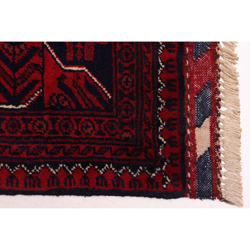 ECARPETGALLERY Hand-knotted Finest Khal Mohammadi Red Wool Rug - 6'7 x 9'7