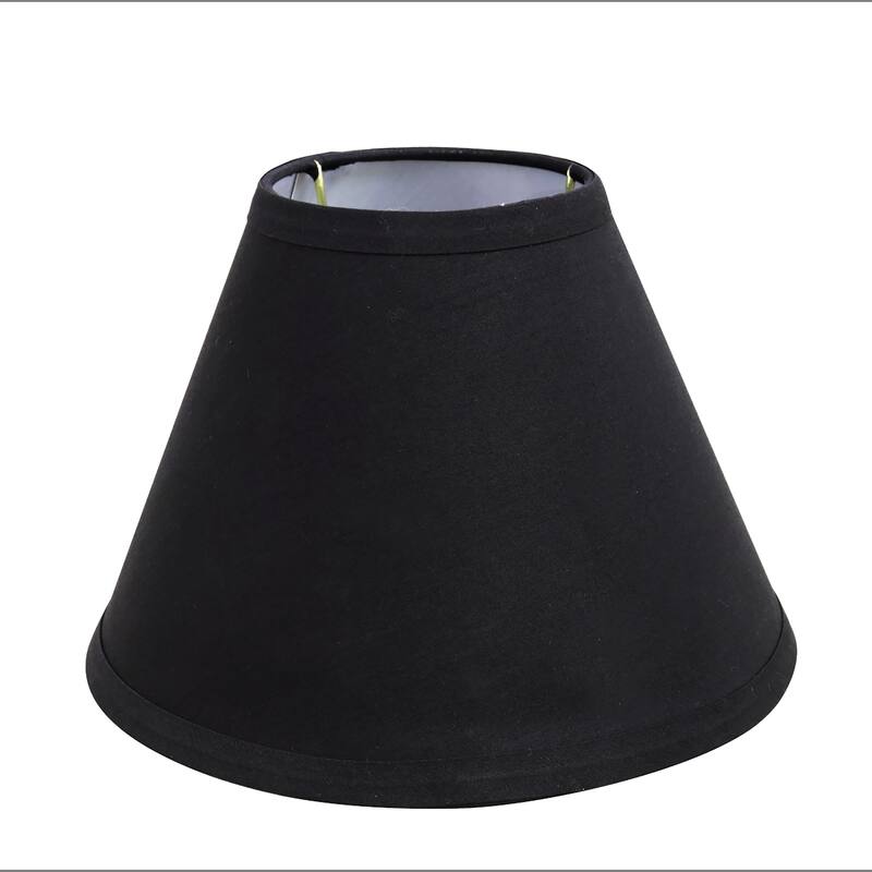 Aspen Creative Black Hardback Empire Shape UNO Construction Lamp Shade (4" x 9" x 6 1/2")