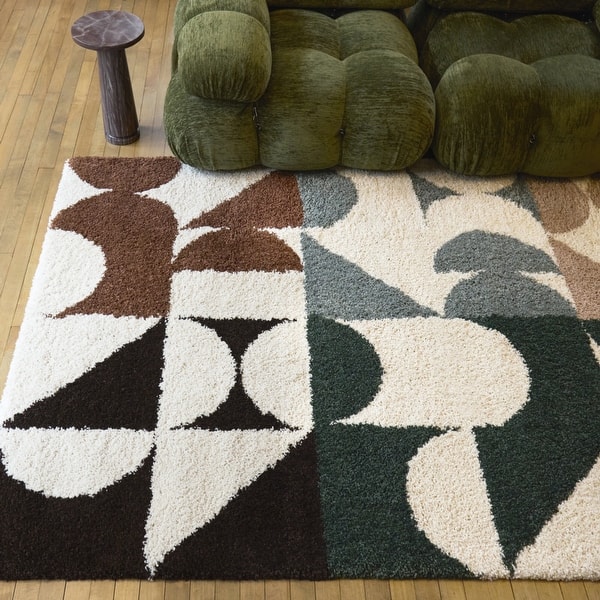 slide 2 of 16, Bellanca Modern Geometric Area Rug