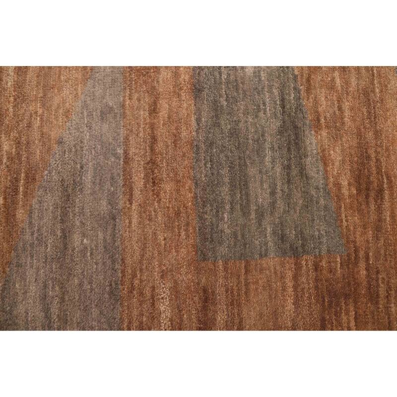 ECARPETGALLERY Hand-knotted Peshawar Ziegler Brown Wool Rug - 4'11 x 6'11