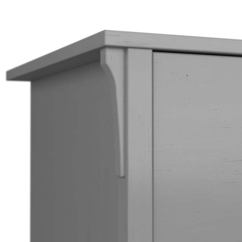 Bush Furniture Salinas 60W L Shaped Desk with Drawers and Storage