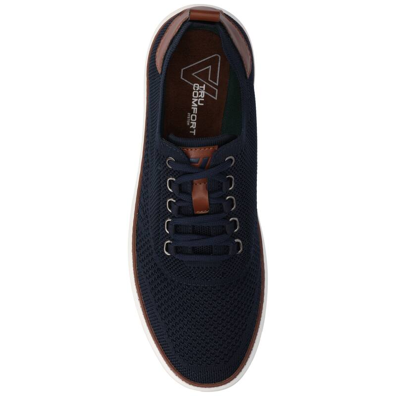 Vance Mens Norris Medium and Wide Width Lace-up Casual Knit Sneaker