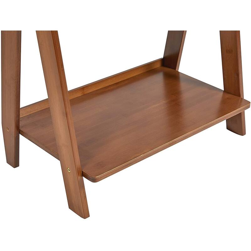 5-Shelf Wood Ladder Bookcase