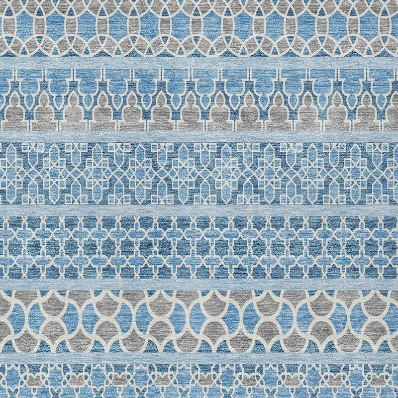 HomeRoots Quatrefoil Transitional Rectangle Outdoor Rug