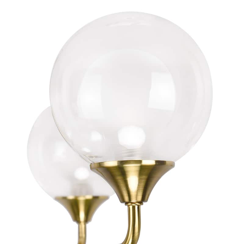 9-Light Sputnik Chandelier - Brass