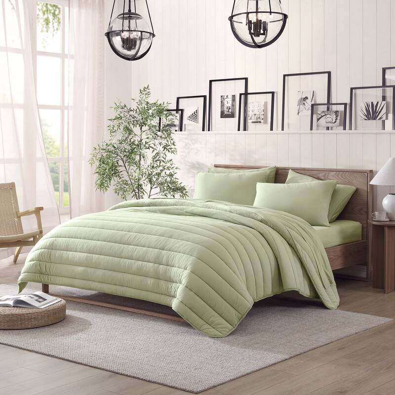 Pure Beech TENCEL™ Modal Jersey Comforter Set - Sage - King