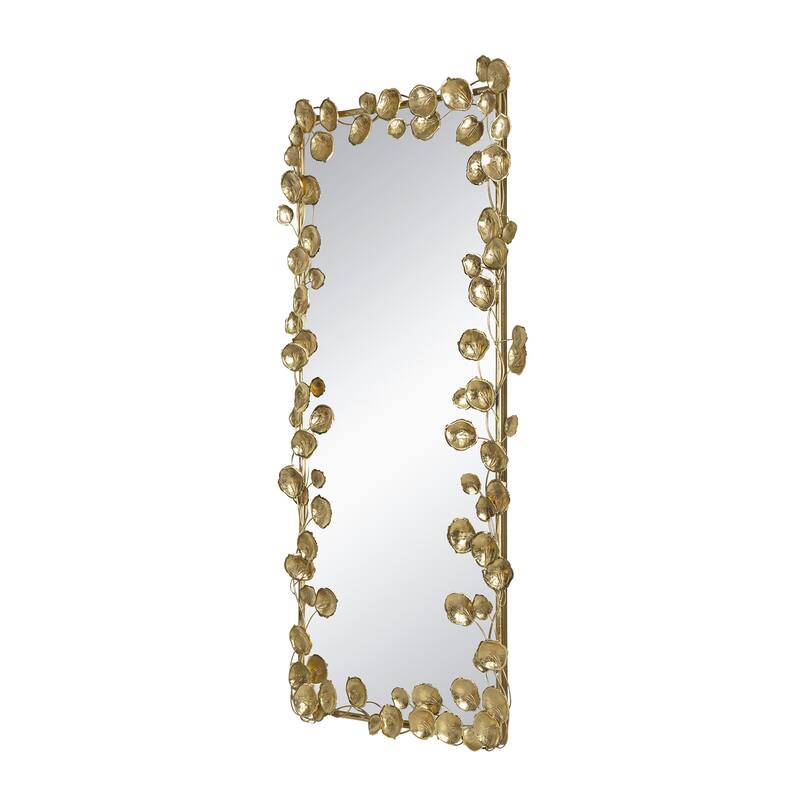 Full Length Mirror with Golden Leaf Accents Bed Bath & Beyond 39526048