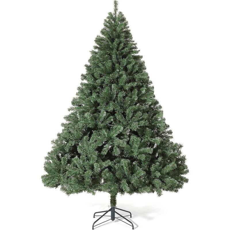 7.5 Ft Traditional Artificial Christmas Tree for Living Room Office Party - N/A - Green No Light