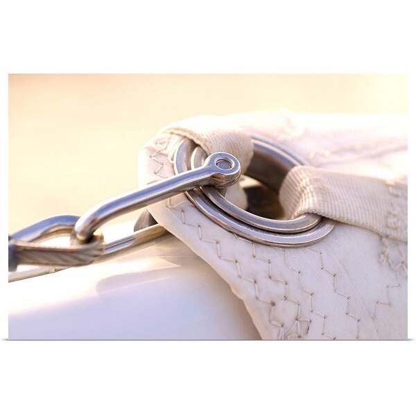 "Eyelet on sail of sailboat" Poster Print