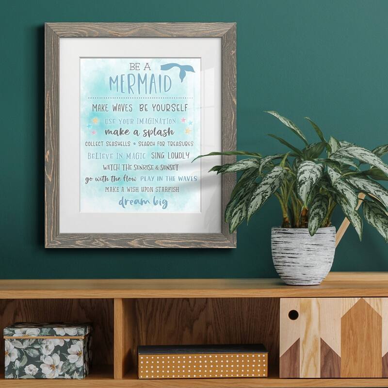Be a Mermaid-Premium Framed Print - Ready to Hang