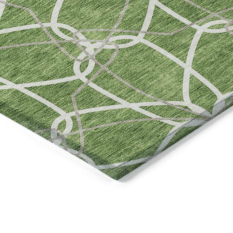 HomeRoots Geometric Modern Rectangle Outdoor Rug