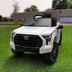 preview thumbnail 42 of 98, Toyota Tundra Licensed 12V Ride On Pickup Truck for Kids, Remote Control, USB, Front Wheel Shock Absorption, LED Lights
