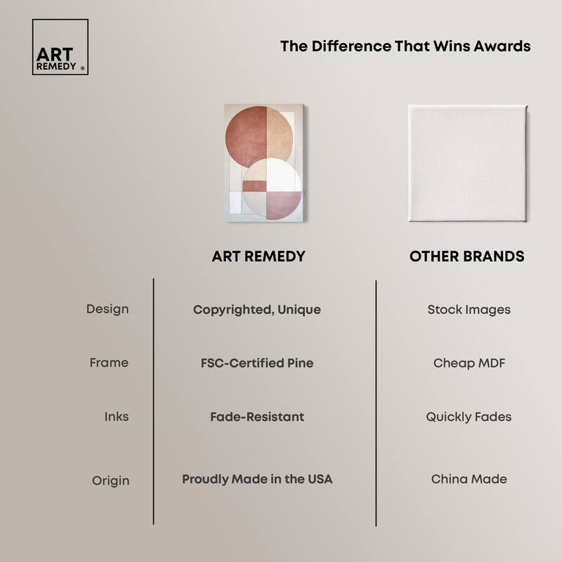 Modernist Circles I Canvas by Art Remedy, Gallery Wrapped