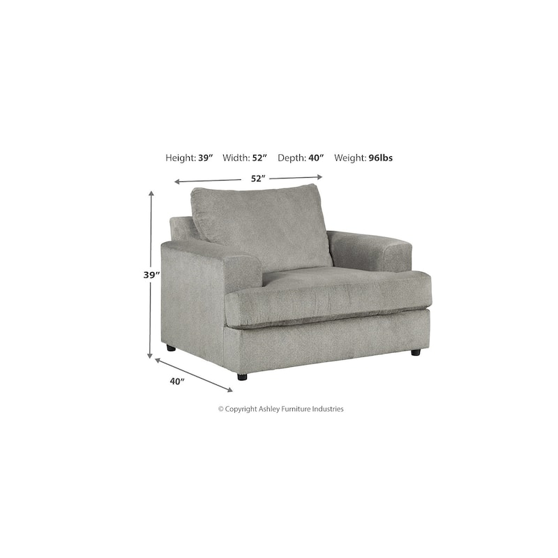 Signature Design by Ashley Soletren Gray 2-Piece Upholstery Package - 52" W x 40" D x 39" H