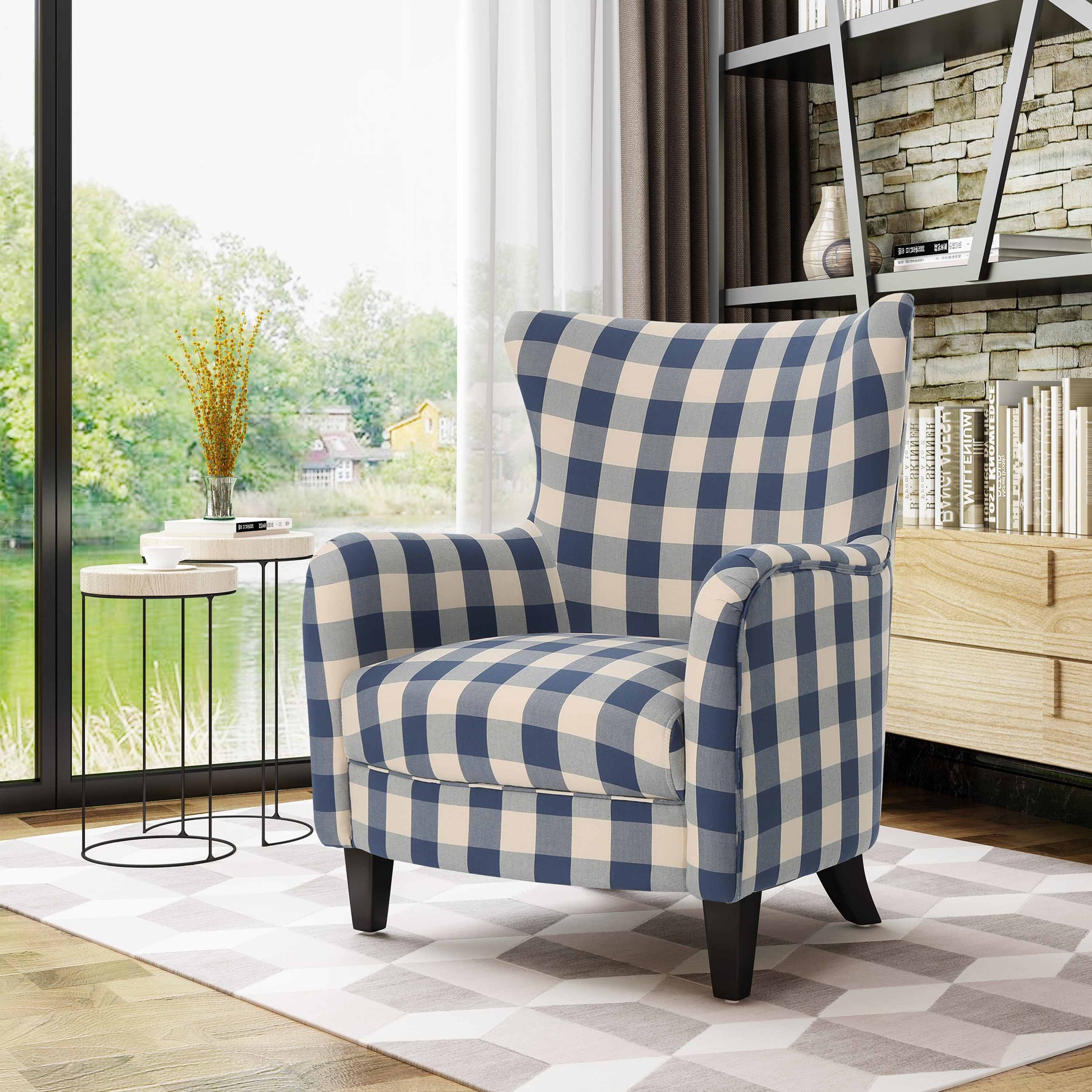 Plaid Accent Chair Bed Bath Beyond 40900843