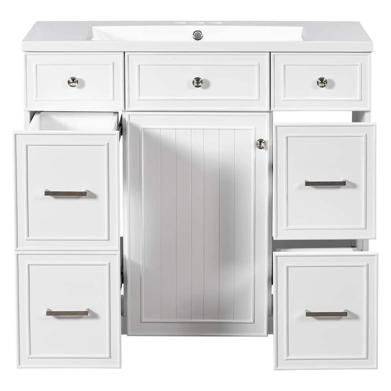GDFStudio - Zyra Wood 36" Bathroom Vanity
