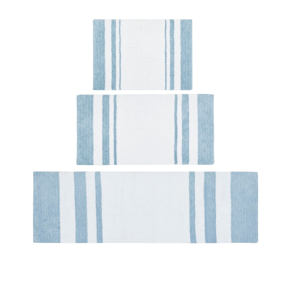 Madison Park Spa Cotton Reversible Bath Rug
