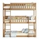 preview thumbnail 25 of 25, Twin Size Triple Bunk Bed, Rubber Wood Frame with Ladders, Guardrails, Detachable Design for Kids Room, Easy Assembly, Black