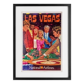 Stupell Vintage Las Vegas Casino Under Glass Framed Design By Vintage ...