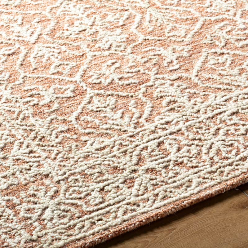 Livabliss Sicily Casual Solid Color Wool Area Rug