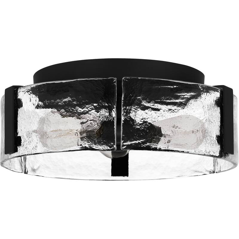 Angora 3-Light Matte Black Flush Mount - Matte Black