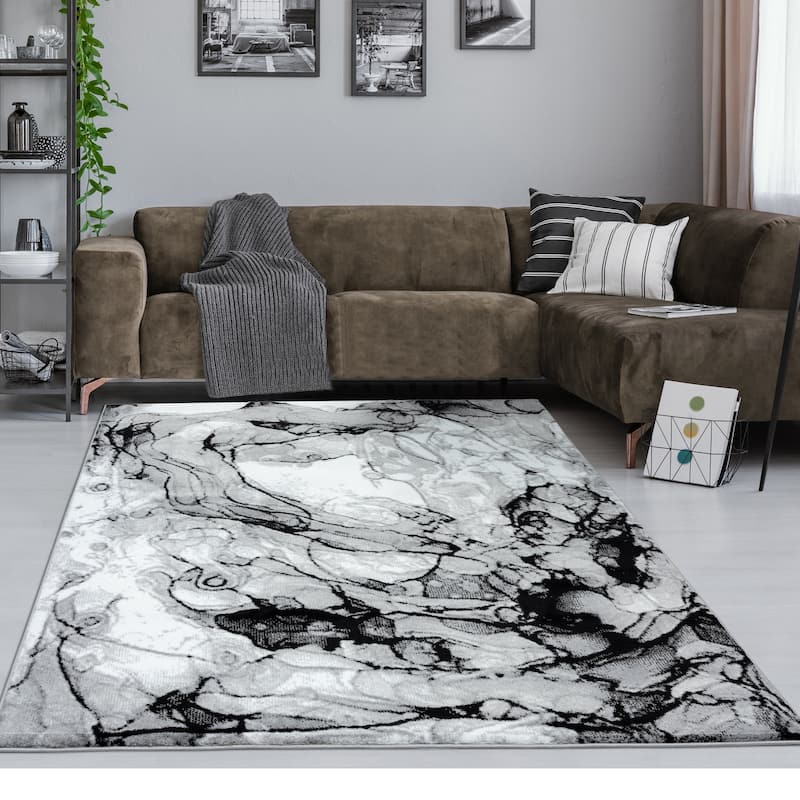 Samos Collection Abstract Area Rug