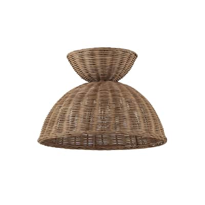 Willa Semi-Flush/Convertible Light, Natural