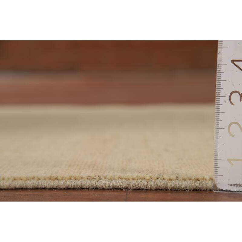 Gabbeh Modern Runner Rug Handmade Wool Carpet - 3'1"x 9'9"