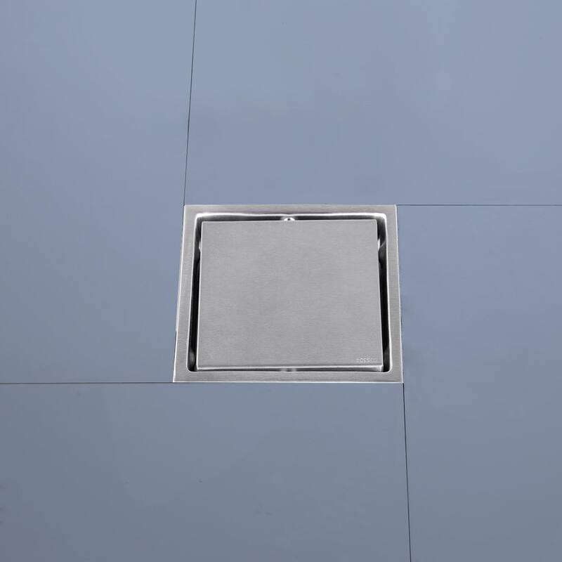 Topcraft 6-Inch Stainless Steel Square Floor Drain