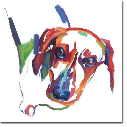Dachshund by Andrew Talbot Gallery Wrapped Canvas Giclee Art (18 in x 18 in)