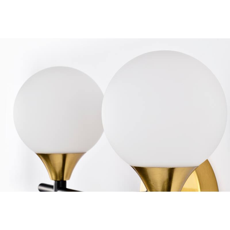 Trici Brass Finished Wall Sconces 2-Light