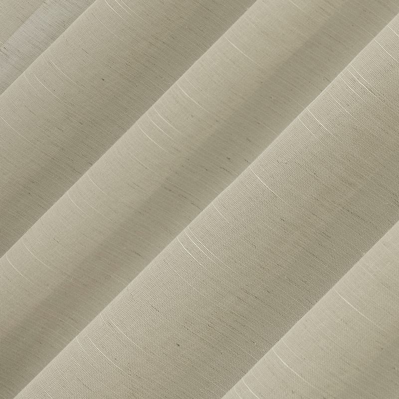 No. 918 Bethany Slub Textured Linen Blend Sheer Tie Top Curtain Panel ...