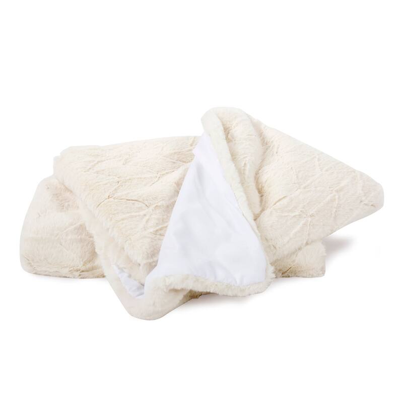 Allan Andrews Faux Angora Throw