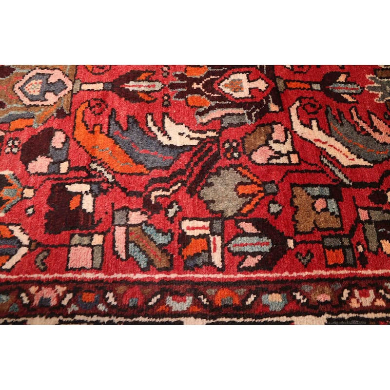 ECARPETGALLERY Hand-knotted Andelz Red Wool Rug - 3'5 x 10'2